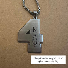 Load image into Gallery viewer, Silver Kappa Alpha Psi necklaces