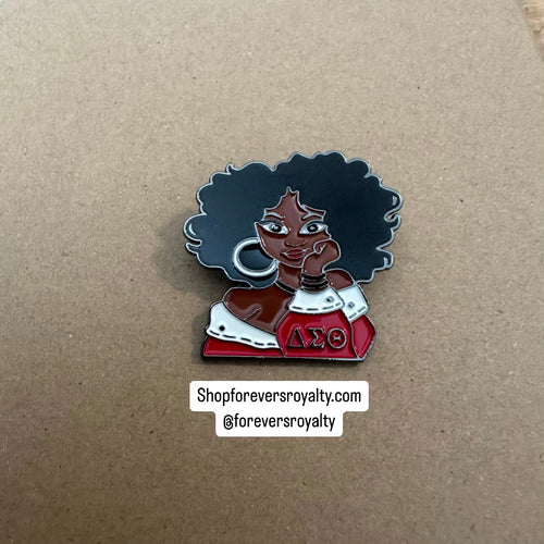 Delta Sigma Theta girl pin.