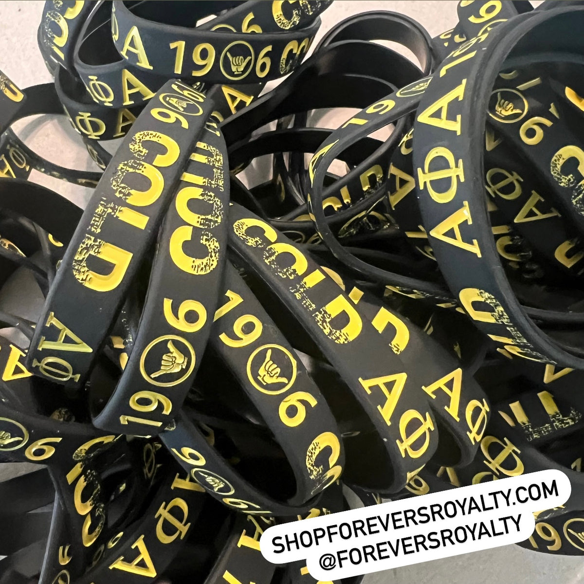 Ice cold Alpha Phi Alpha wristband – Forever Southern Royalty