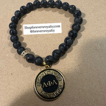 Load image into Gallery viewer, The New Alpha Phi Alpha circle bracelet