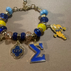 Sigma Gamma Rho charm bracelet.