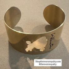 Load image into Gallery viewer, Poodle bangle bracelet.