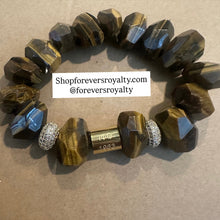 Load image into Gallery viewer, The big Gemstone Iota Phi Theta bracelet.