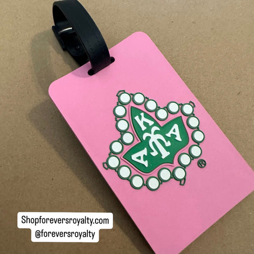 Alpha Kappa Alpha luggage tag