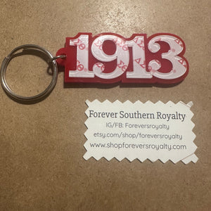 Delta Sigma Theta 1913 keychain