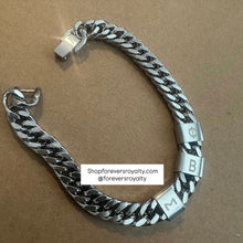 Load image into Gallery viewer, Silver Phi Beta Sigma metal bracelet