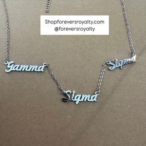 Gamma Sigma Sigma necklace