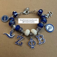 Load image into Gallery viewer, Zeta Phi Beta charm bracelet