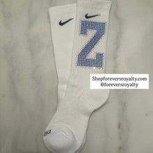 Load image into Gallery viewer, Zeta Z rhinestone socks