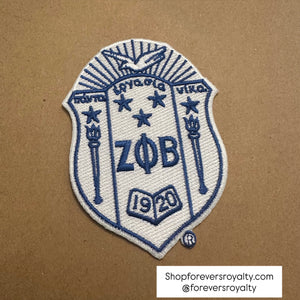 Zeta Phi Beta patch.