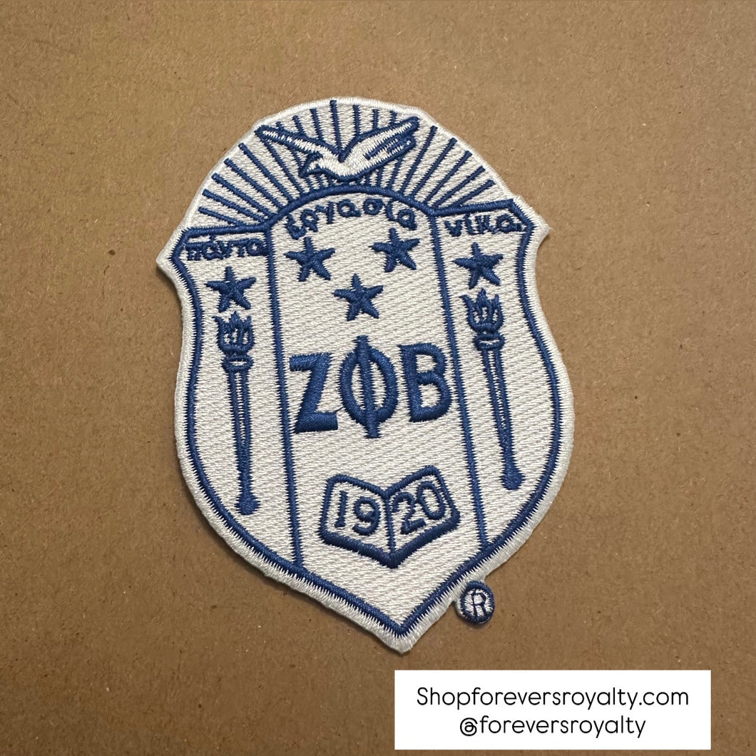 Zeta Phi Beta patch.
