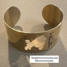 Load image into Gallery viewer, Poodle bangle bracelet.