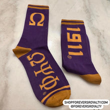 Load image into Gallery viewer, Omega Psi Phi socks