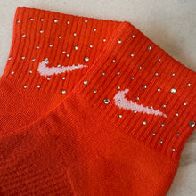 Load image into Gallery viewer, Orange rhinestone socks