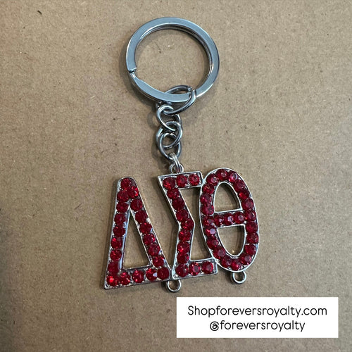 Red Delta Sigma Theta Keychain.