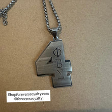 Load image into Gallery viewer, Silver Phi Beta Sigma necklaces