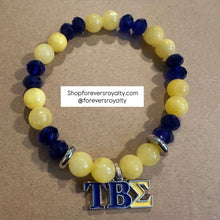 Load image into Gallery viewer, Tau Beta Sigma silver bracelet
