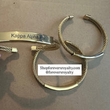 Load image into Gallery viewer, Gold Kappa Alpha Psi bangle