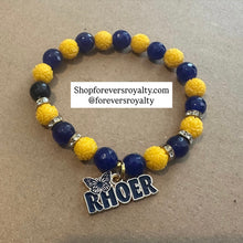 Load image into Gallery viewer, Blue and yellow Rhoer bracelet