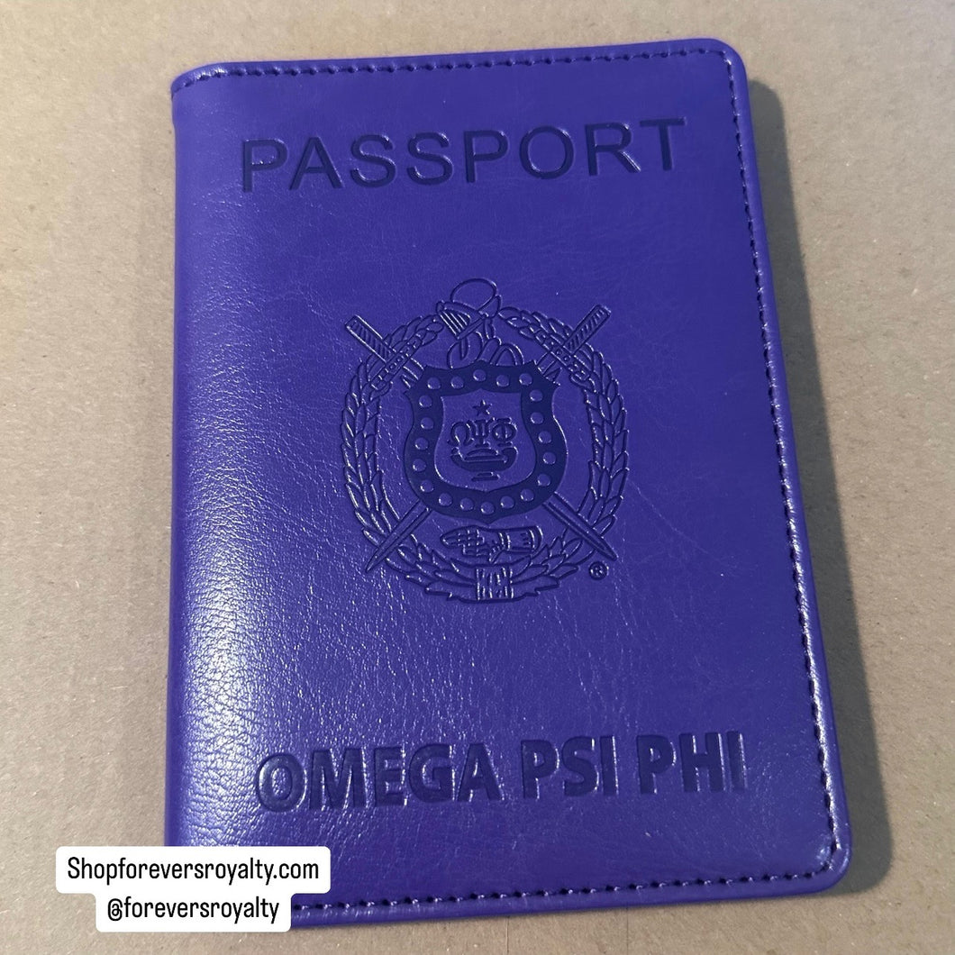 Omega Psi Phi passport cover