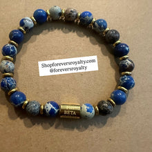 Load image into Gallery viewer, Gold Phi Beta Sigma bracelet