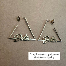 Load image into Gallery viewer, Delta Pyramid earrings.