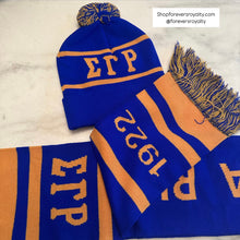 Load image into Gallery viewer, Sigma Gamma Rho scarf and hat set