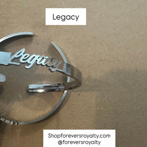 Silver legacy bangle