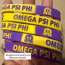 Load image into Gallery viewer, New Omega Psi Phi wristband