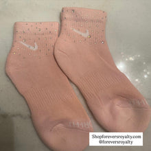 Load image into Gallery viewer, Pink rhinestone socks