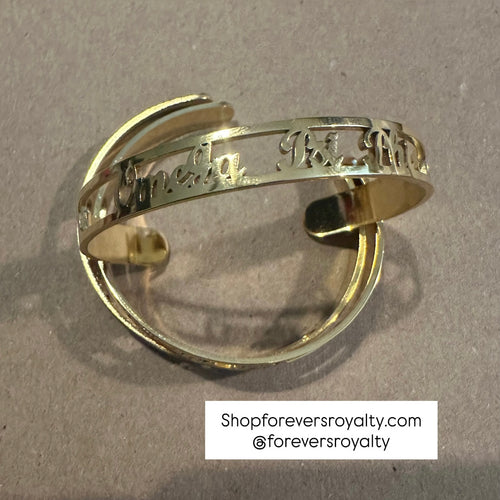 Gold Omega Psi Phi bangle