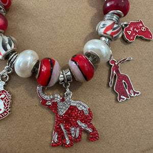 Delta Sigma Theta charm bracelet.