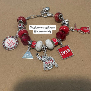 Delta Sigma Theta charm bracelet.