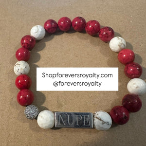 The silver NUPE bracelet