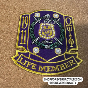 Omega life member patch.