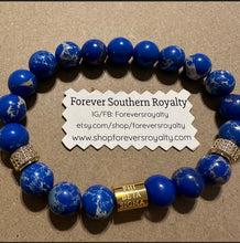 Load image into Gallery viewer, Gold Phi Beta Sigma bracelet.