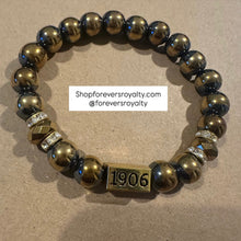 Load image into Gallery viewer, Gold Alpha bracelet