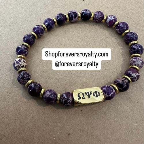 Omega Psi Phi purple bracelet