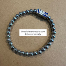Load image into Gallery viewer, All silver Zeta Phi Beta bracelet