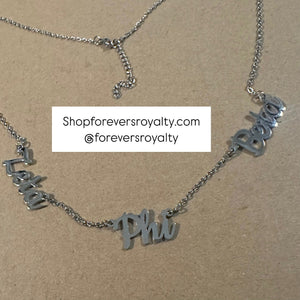 Zeta Phi Beta necklace.
