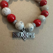 Load image into Gallery viewer, Red and tan Kappa Alpha Psi bracelet