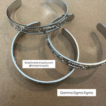 Load image into Gallery viewer, Gamma Sigma Sigma bangle  (GSS)
