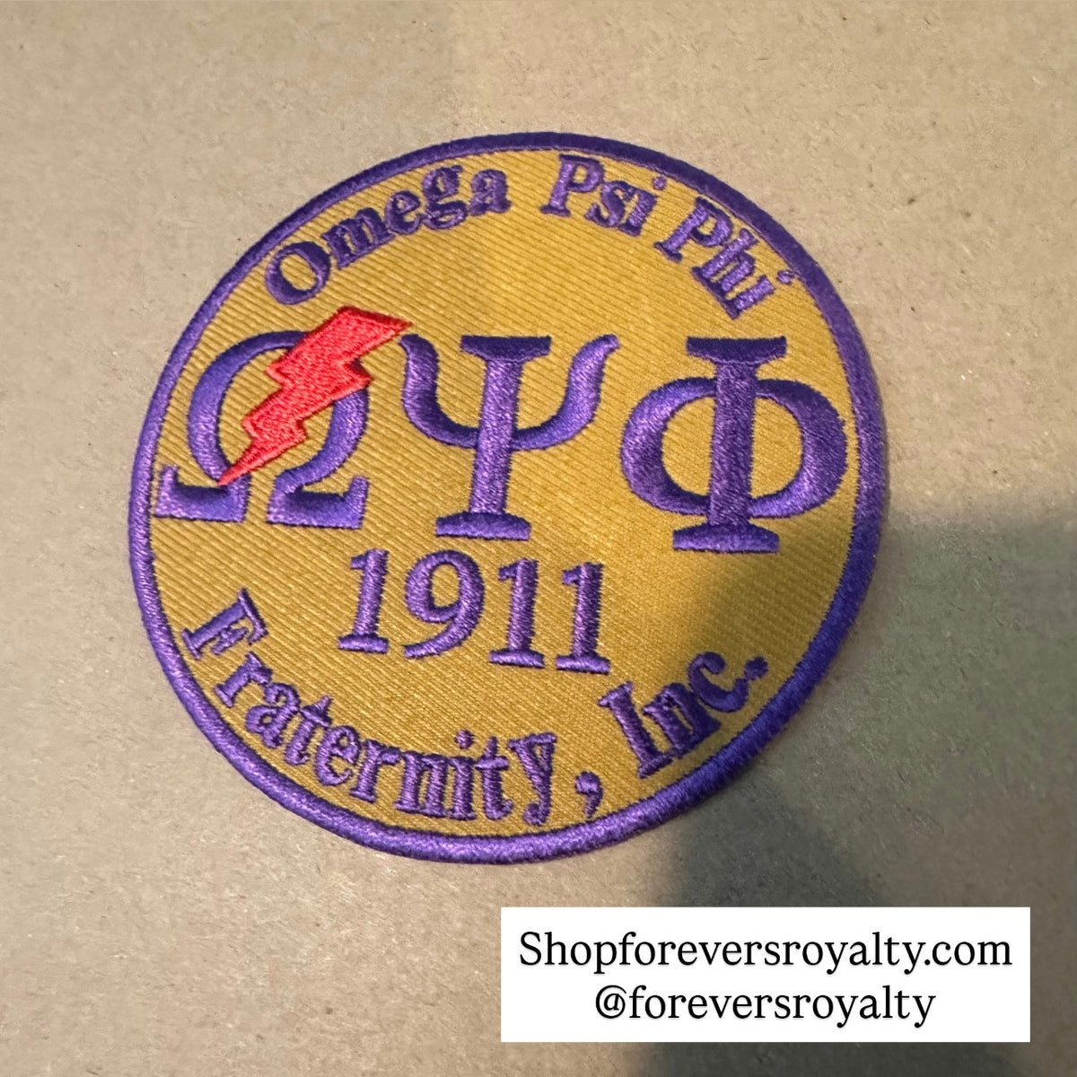Omega Psi Phi circle patches. – Forever Southern Royalty