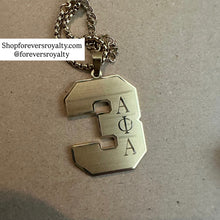Load image into Gallery viewer, Gold Alpha Phi Alpha necklaces