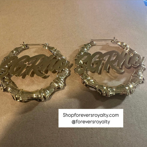 Gold SGRho earrings