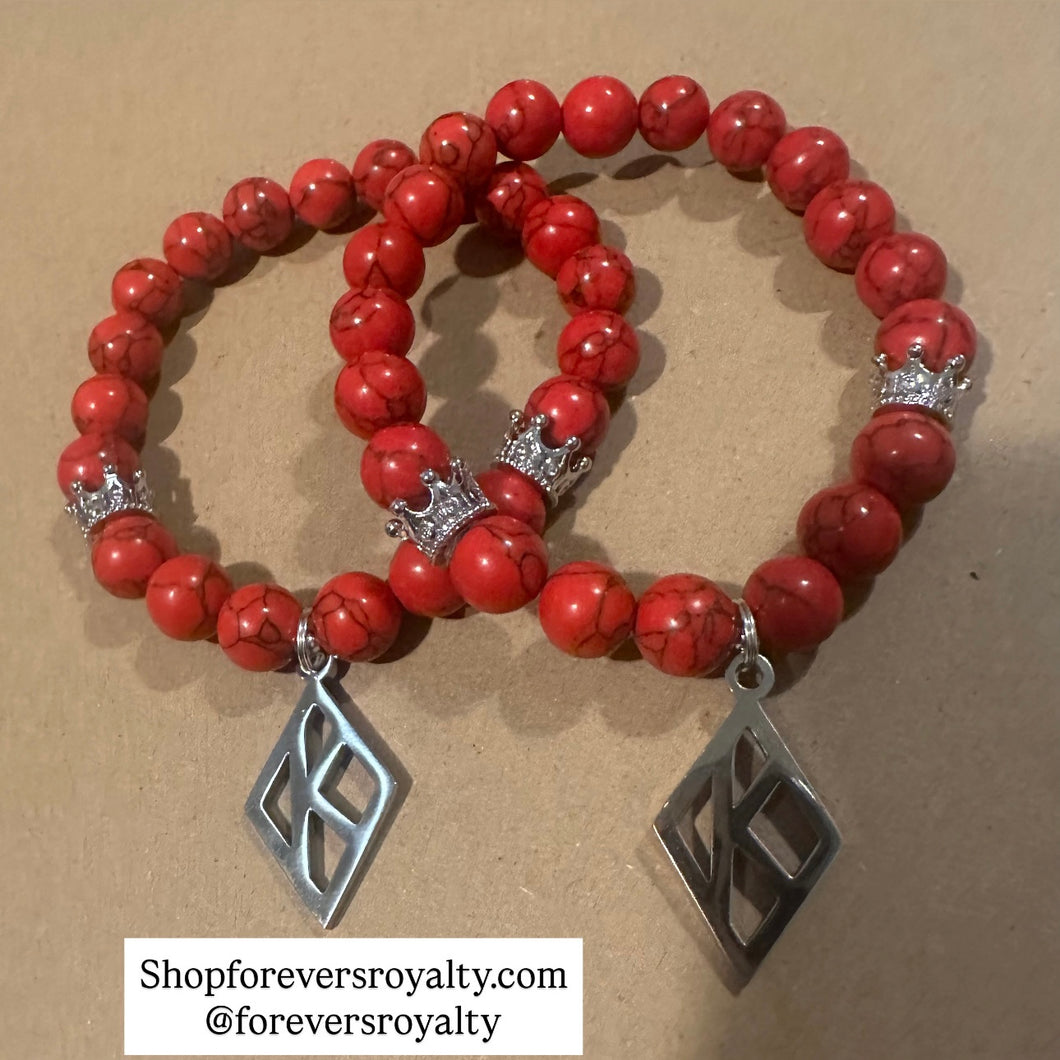 Red Kappa K bracelet.