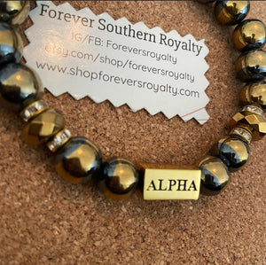 Gold Alpha bracelet