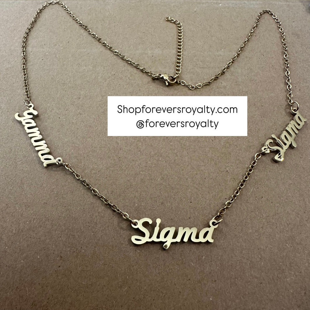 Gamma Sigma Sigma necklace