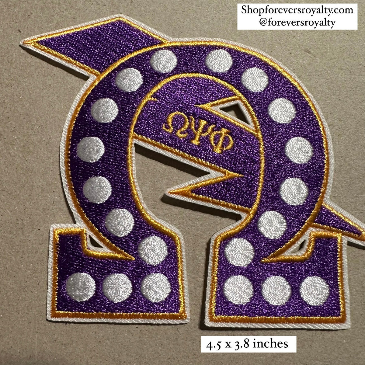 Omega Psi Phi patch – Forever Southern Royalty