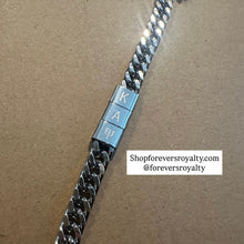Load image into Gallery viewer, Silver Kappa Alpha Psi metal bracelet